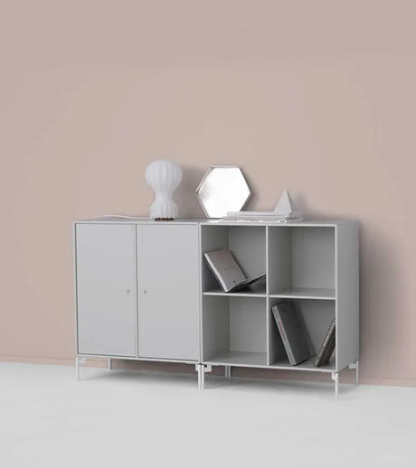 Pair reol, inkl. ben fra Montana - Anthracite / Krom - Jacobsen Plus