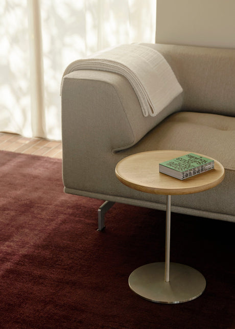 Delphi 450G, 3-personers open end og chaiselong fra Fredericia Furniture - Keiga 0762 / børstet aluminium - Jacobsen Plus