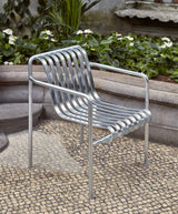 Palissade Dining Armchair, hot galvanised fra Hay