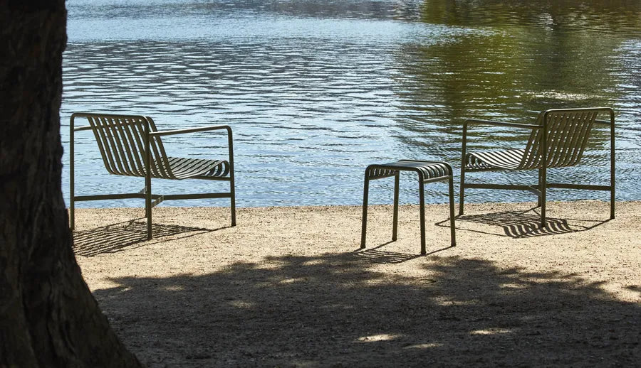 Palissade Lounge Chair Low, olive fra Hay