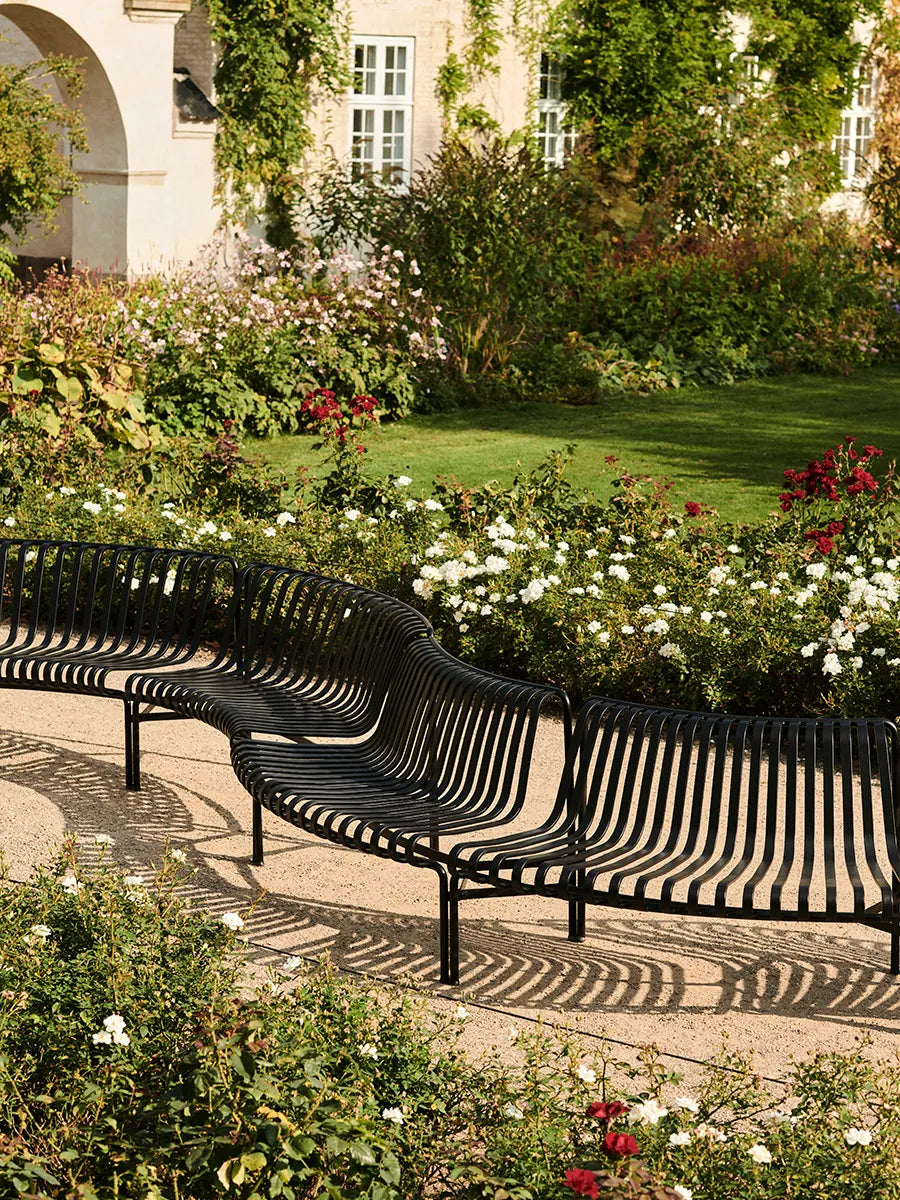 Palissade Park Dining Bench, out, antracit fra Hay