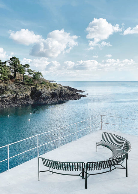 Palissade Park Dining Bench, in, sky grey fra Hay - 2 - Jacobsen Plus