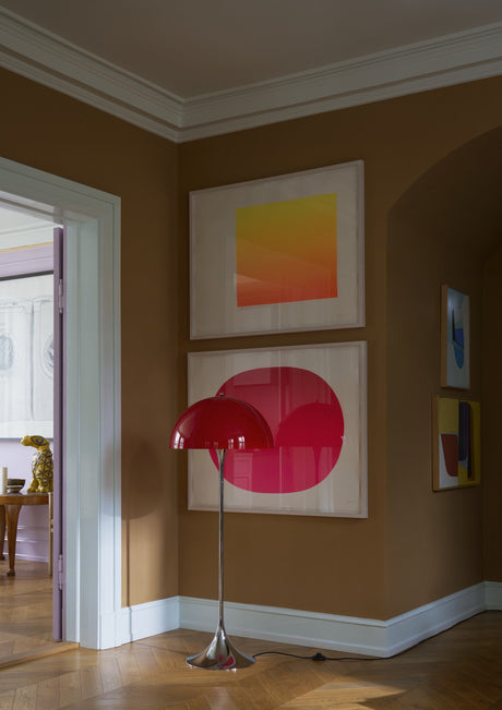 Panthella Ø500 Gulvlampe V3, The Originals af Verner Panton - Original Opal Blue Grey - Jacobsen Plus