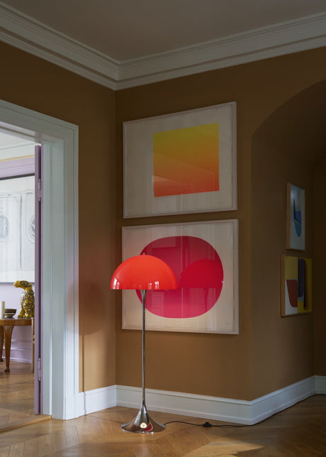 Panthella Ø500 Gulvlampe V3, The Originals af Verner Panton - Original Opal Blue Grey - Jacobsen Plus