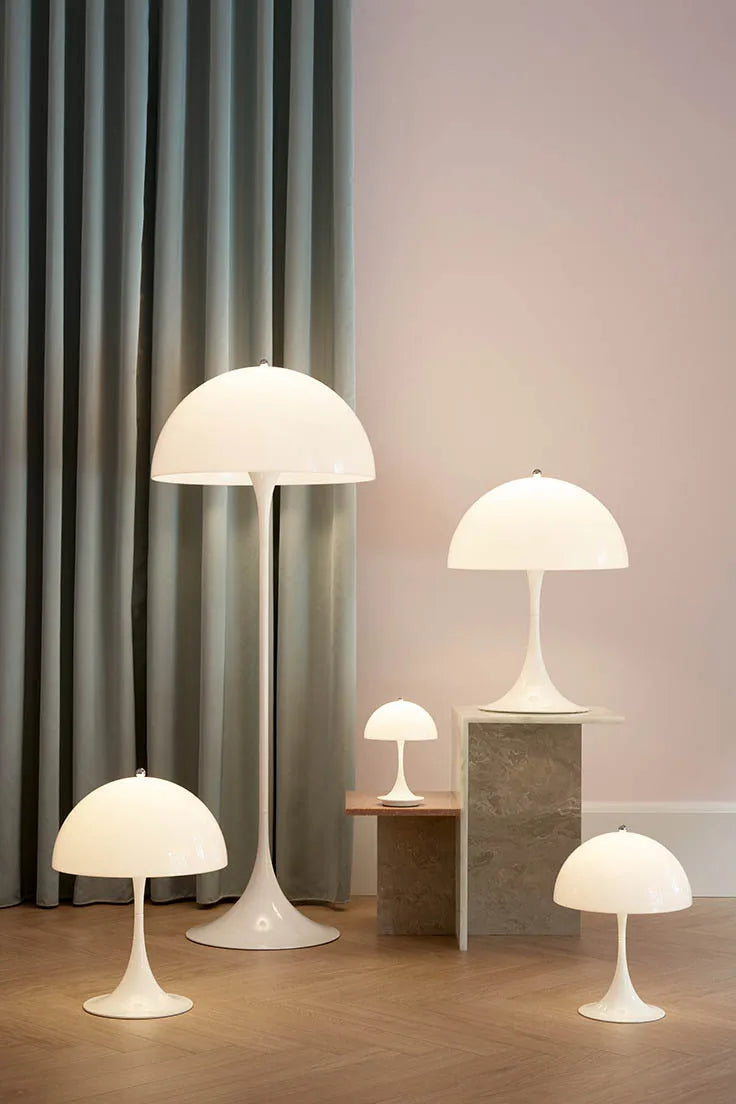 Panthella gulvlampe af Verner Panton