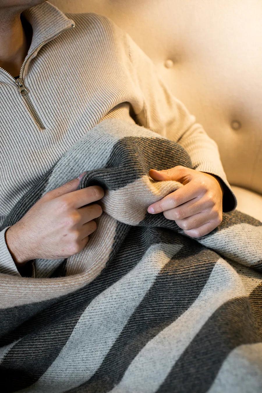 Patch Plaid, white/deer/onyx fra raawii - 4 - Jacobsen Plus