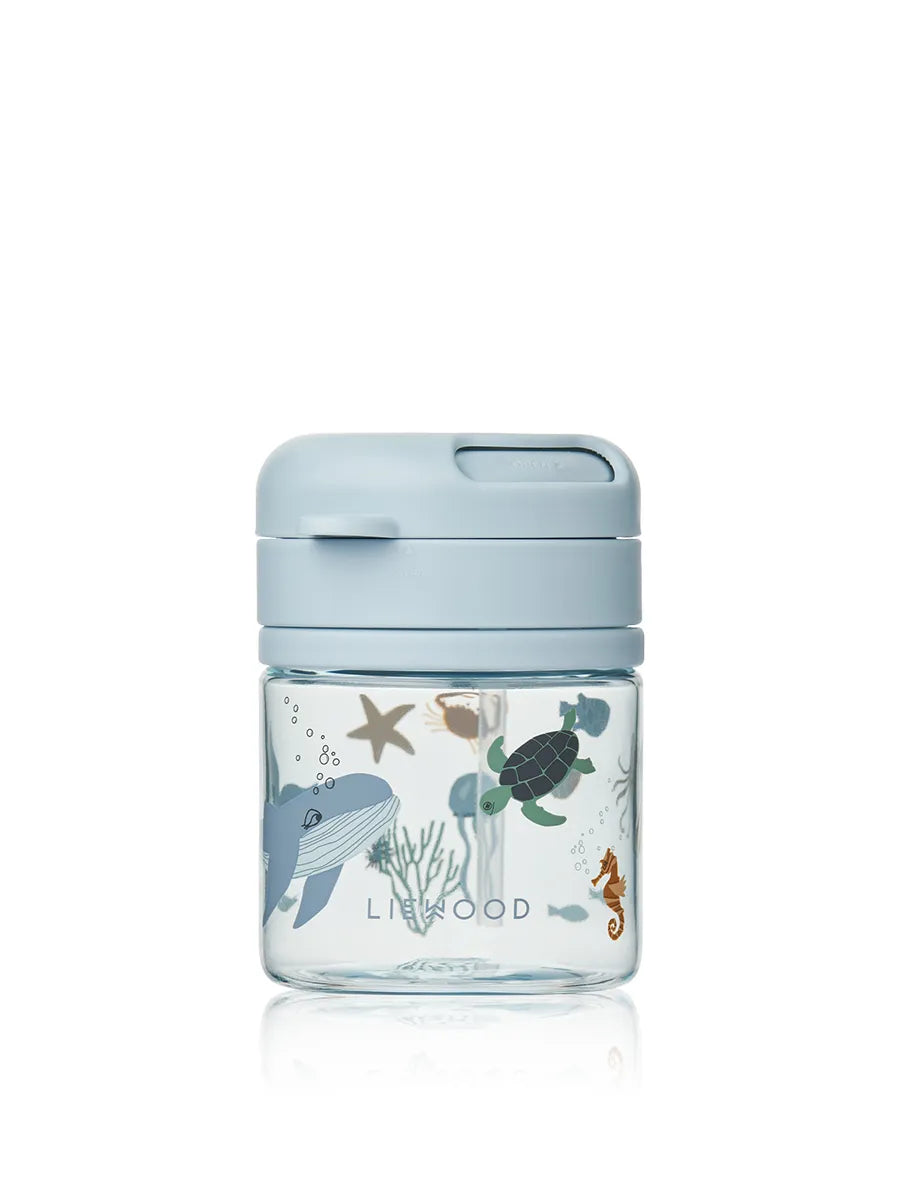 Pavia Tritan Straw Cup 280 ml, sea creature/sandy fra Liewood - 1 - Jacobsen Plus