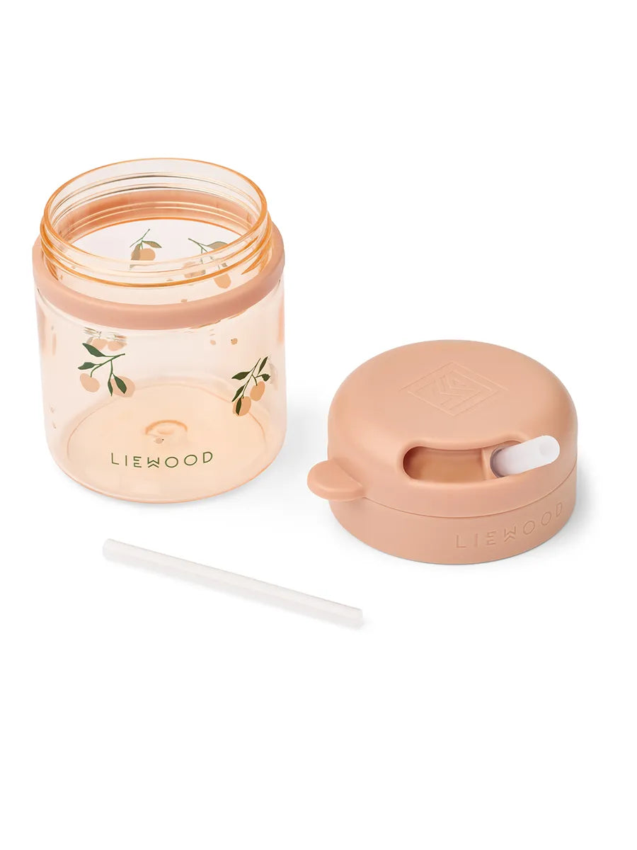 Pavia Tritan Straw Cup 280 ml, peach/sea shell fra Liewood