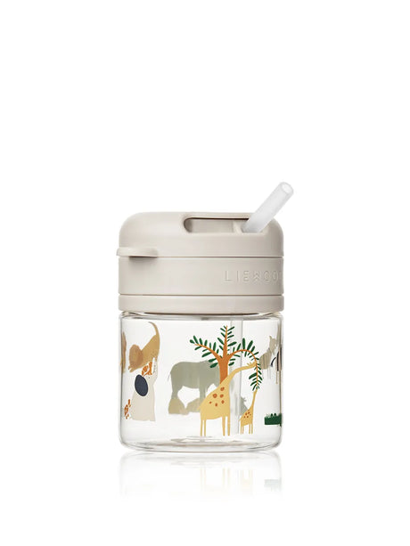 Pavia Tritan Straw Cup 280 ml, all together/sandy fra Liewood - 3 - Jacobsen Plus