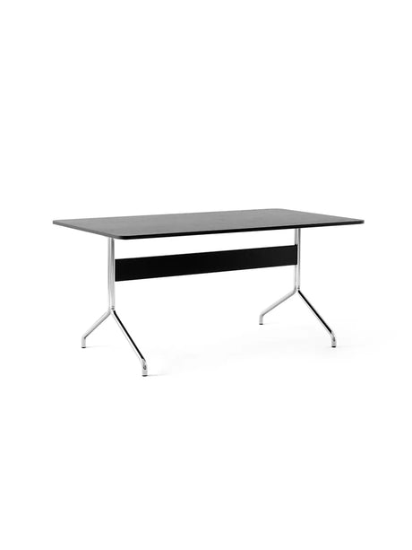 Pavilion Bord AV18 fra &Tradition - Sort lakeret eg - Krom stel - Jacobsen Plus
