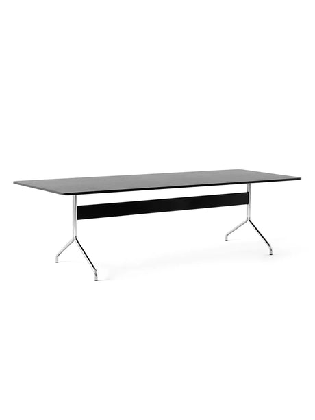 Pavilion Bord AV24 fra &Tradition - Sort lakeret eg - Krom stel - Jacobsen Plus