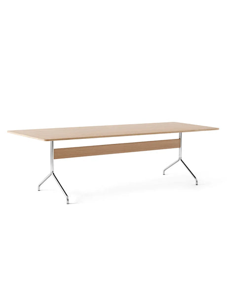 Pavilion Bord AV24 fra &Tradition - Lakeret eg - Krom stel - Jacobsen Plus