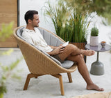 Peacock Loungestol, Flat Weave m/ben i teak fra Cane-line - 3 - Jacobsen Plus