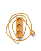 Pedestal - Power bar, Stikdåse med 3 udtag, 5 m. ledning - Apricot - Jacobsen Plus