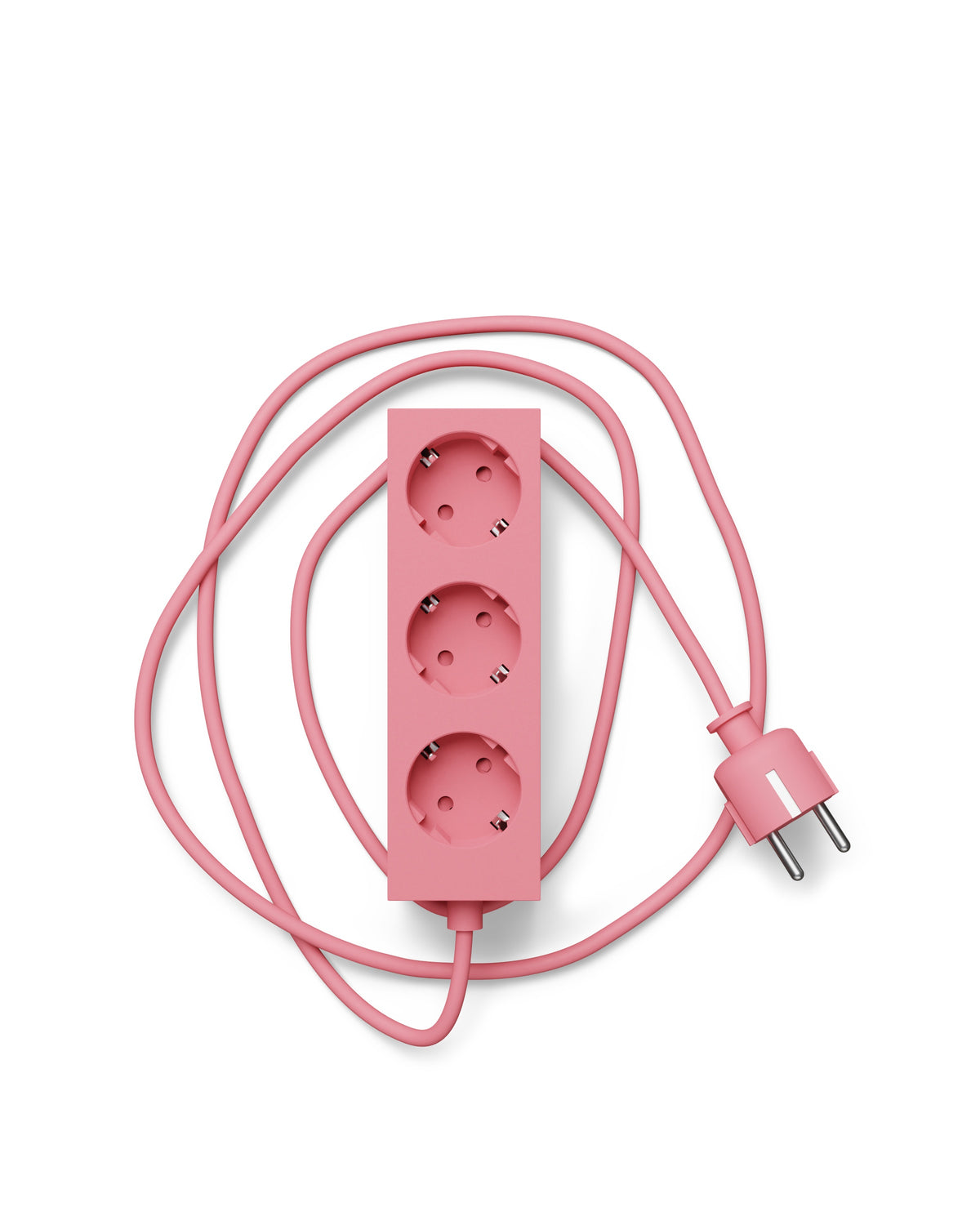 Pedestal - Power bar, Stikdåse med 3 udtag, 5 m. ledning - Bubble gum - Jacobsen Plus