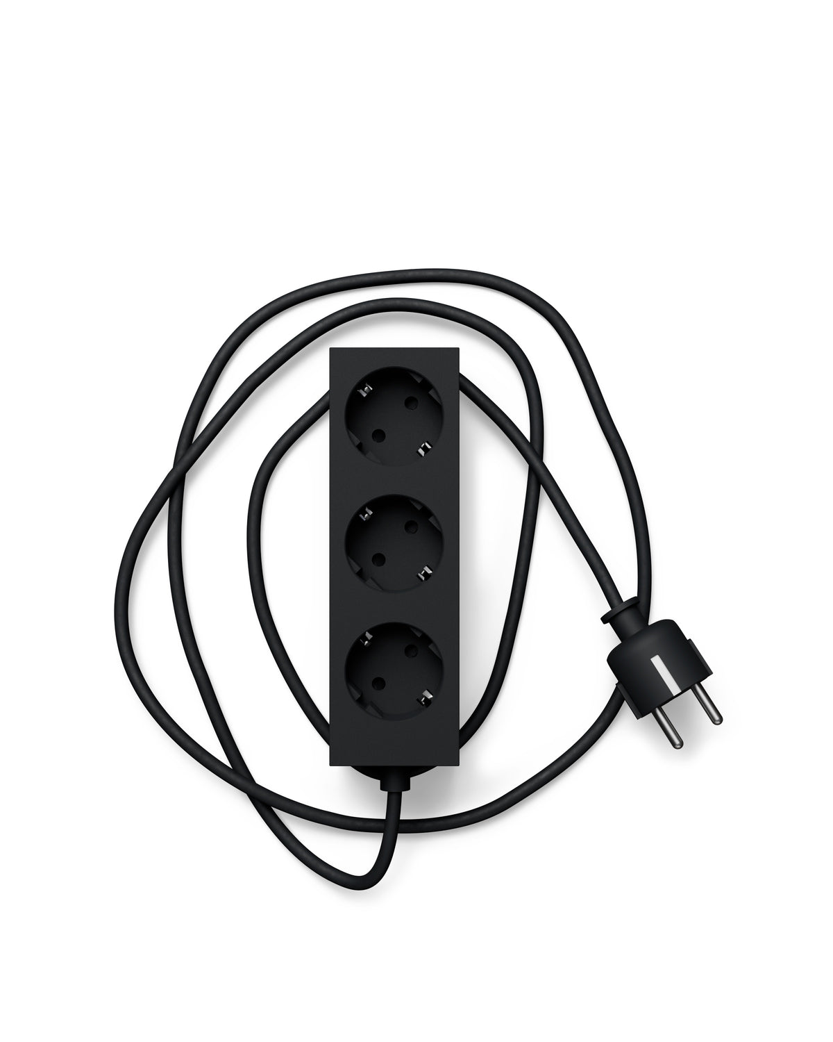 Pedestal - Power bar, Stikdåse med 3 udtag, 5 m. ledning - Charcoal - Jacobsen Plus