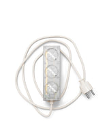 Pedestal - Power bar, Stikdåse med 3 udtag, 5 m. ledning - Ghost - Jacobsen Plus
