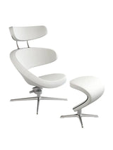 Peel™ lænestol, højre fra Variér - Hallingdal / Light beige HAL103 / Inklusiv skammel - Jacobsen Plus
