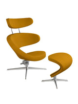 Peel™ lænestol, højre fra Variér - Hallingdal / Red pink orange HAL526 / Inklusiv skammel - Jacobsen Plus