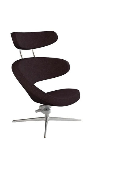 Peel™ lænestol, højre fra Variér - Hallingdal / Darker brown HAL376 / Eksklusiv skammel - Jacobsen Plus