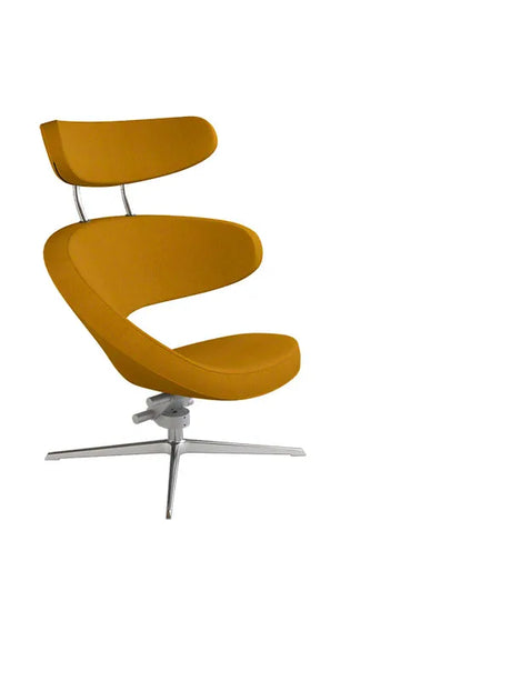Peel™ lænestol, højre fra Variér - Hallingdal / Red pink orange HAL526 / Eksklusiv skammel - Jacobsen Plus