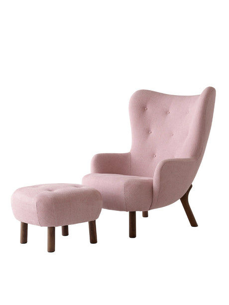 Petra VB3 lænestol inkl. Skammel,  Ecriture 0640 fra &Tradition - 1 - Jacobsen Plus