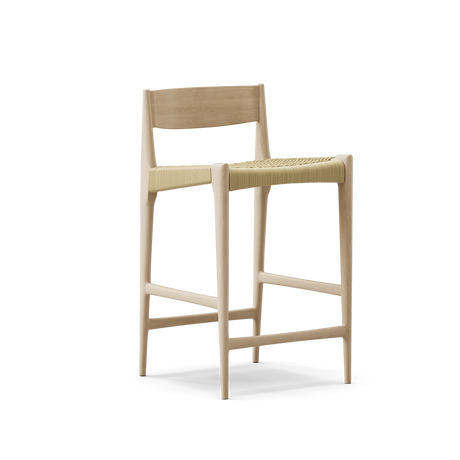 Pia barstol fra DK3 - Hvidolieret eg - Jacobsen Plus