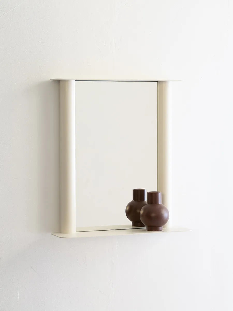 Pipeline Mirror, small fra raawii - Pearl White - Jacobsen Plus