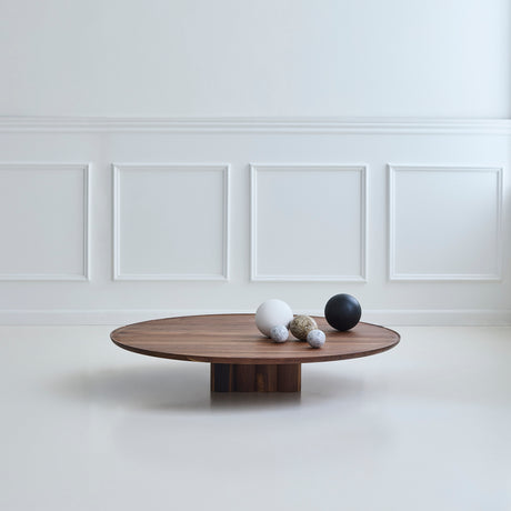 Plush sofabord fra DK3 - Ø110 x H23 cm - olieret eg - Jacobsen Plus