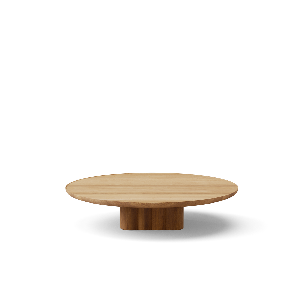 Plush sofabord fra DK3 - Ø110 x H23 cm - olieret eg - Jacobsen Plus