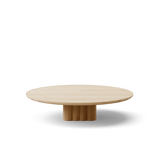 Plush sofabord fra DK3 - Ø130 x H29 cm - sæbebehandlet eg - Jacobsen Plus