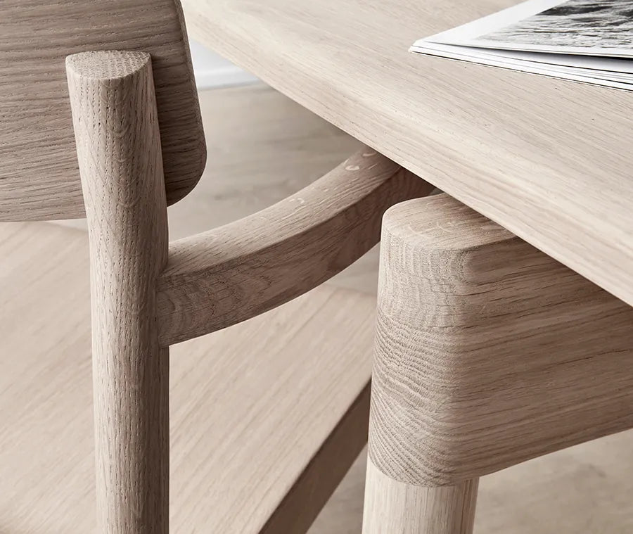 Post Spisebordsstol, sædepolstret max 95 læder fra Fredericia Furniture - 4 - Jacobsen Plus