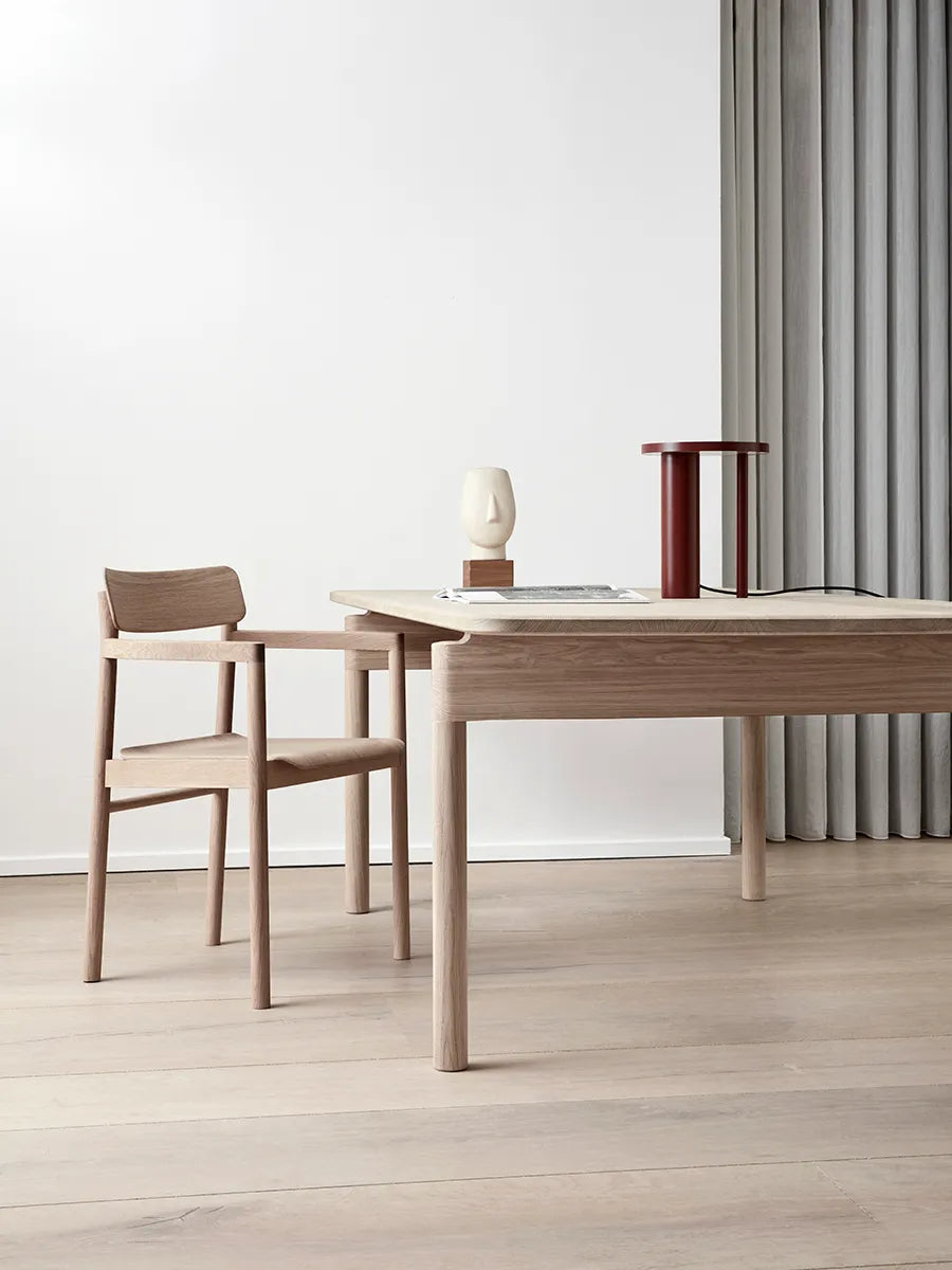 Post Spisebordsstol, sædepolstret max 95 læder fra Fredericia Furniture - 3 - Jacobsen Plus
