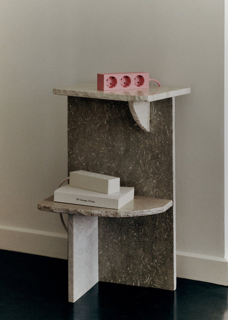 Pedestal - Power bar, Stikdåse med 3 udtag, 5 m. ledning - Charcoal - Jacobsen Plus
