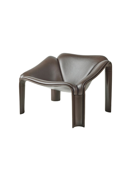 F300 Lounge Chair fra Gubi - Molé - Smooth Leather Coffee - Jacobsen Plus