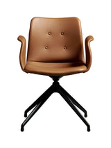 Primum Chair 4 Star Swivel fra Bent Hansen - Zenso 223 / Sort pulverlakeret aluminium - Jacobsen Plus