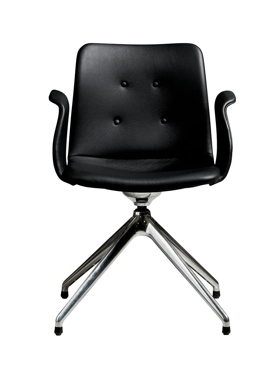Primum Chair 4 Star Swivel fra Bent Hansen - Zenso 207 / Poleret aluminium - Jacobsen Plus