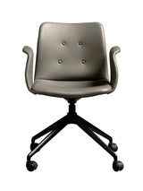 Primum Chair 4 Star Fixed m. Hjul fra Bent Hansen - Zenso 214 / Sort pulverlakeret aluminium - Jacobsen Plus