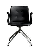 Primum Chair 4 Star Return Swivel fra Bent Hansen - Zenso 207 / Poleret aluminium - Jacobsen Plus