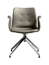 Primum Chair 4 Star Return Swivel fra Bent Hansen - Zenso 214 / Poleret aluminium - Jacobsen Plus