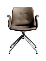 Primum Chair 4 Star Return Swivel fra Bent Hansen - Zenso 292 / Poleret aluminium - Jacobsen Plus
