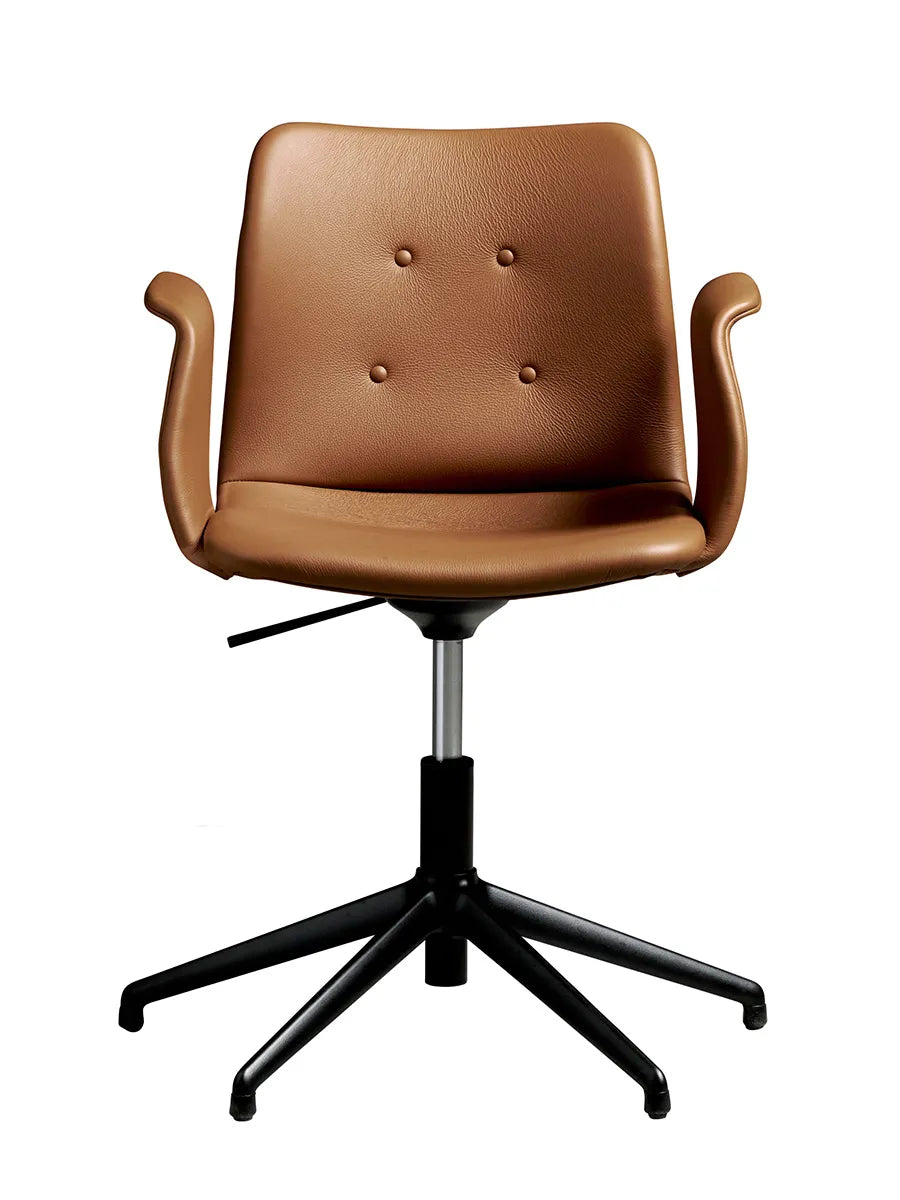 Primum Chair 5 Star Swivel fra Bent Hansen - Zenso 223 / Sort pulverlakeret aluminium - Jacobsen Plus