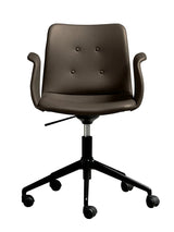Primum Chair 4 Star Swivel m. Hjul fra Bent Hansen - Zenso 230 / Sort pulverlakeret aluminium - Jacobsen Plus