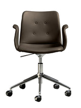 Primum Chair 5 Star Swivel m. Hjul fra Bent Hansen - Zenso 230 / Poleret aluminium - Jacobsen Plus
