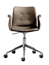 Primum Chair 5 Star Swivel m. Hjul fra Bent Hansen - Zenso 292 / Poleret aluminium - Jacobsen Plus