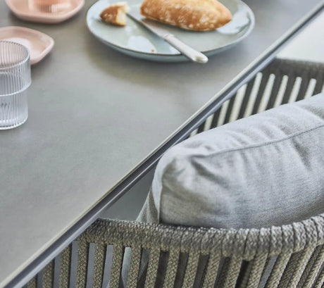 Pure Bord, 200x100 cm fra Cane-line - Lava grey / Concrete grey - Jacobsen Plus