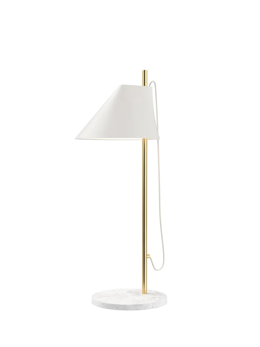 Yuh Brass bordlampe fra Louis Poulsen - Hvid - Jacobsen Plus