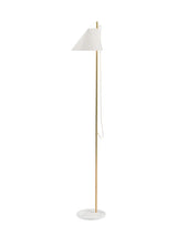 Yuh Brass gulvlampe fra Louis Poulsen - Hvid - Jacobsen Plus