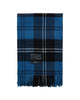 Queen blanket - Volvo blue tartan fra Magniberg