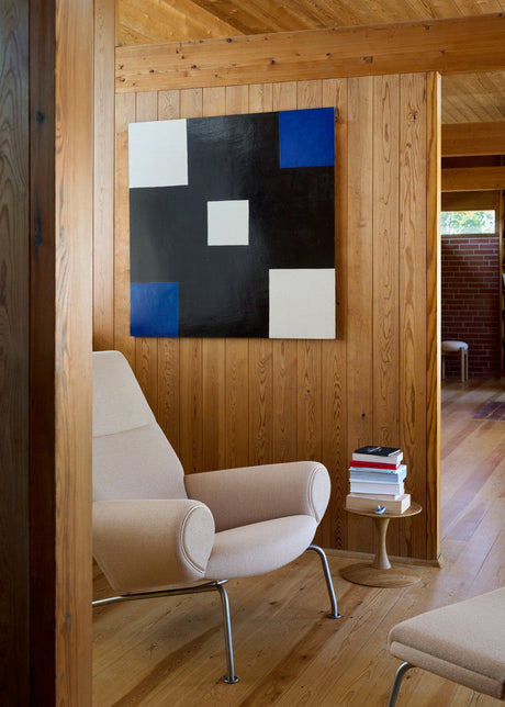 Queen Chair inkl. skammel i Vidar Duo 248 med keder i Vegeta læder af Hans J. Wegner - 2 - Jacobsen Plus